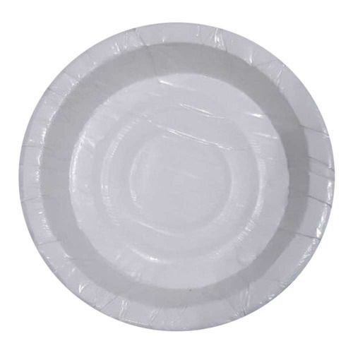 Circle White Disposable Or Biodegradable Paper Plate For Birthday Parties