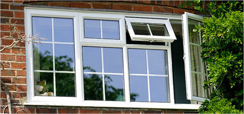 White Easy Installation Hinged Aluminium Casement Window, For Residential And Commercial Use