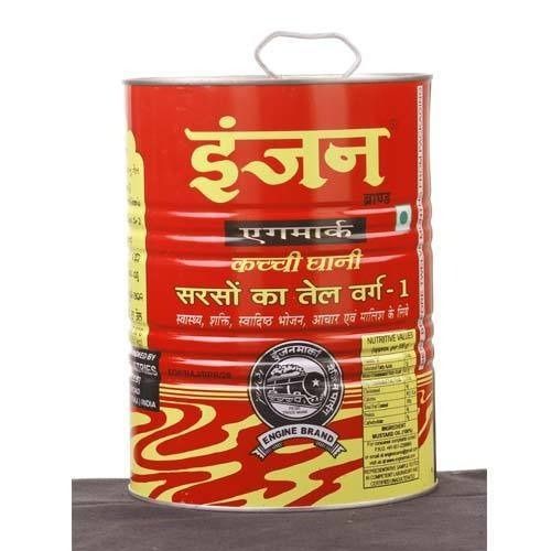 Common Good Quality Engine Brand Agmark Kachi Ghani Mustard Oil For Use Cooking, 5 Liter 