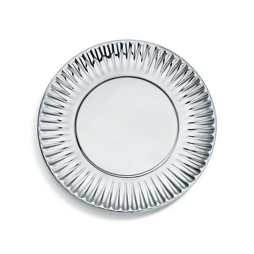 Good Quality Wrinkle Laminated Silver Foil Disposable Paper Plate 