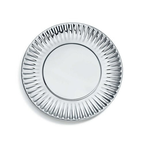 100 Percent Good Quality Wrinkle Laminated Silver Foil Disposable Paper Plate 