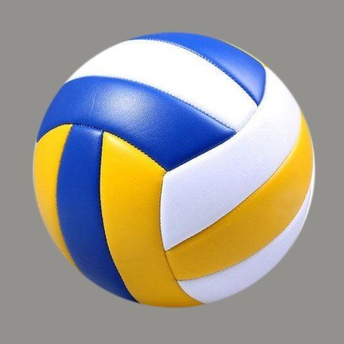 Blue Lightweight Multicolor Printed Rubber Pu Volleyball For Sports And Games