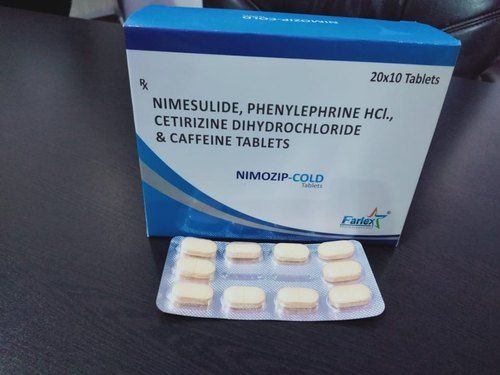 Nimozip-Cold Tablets With 20x10 Packaging