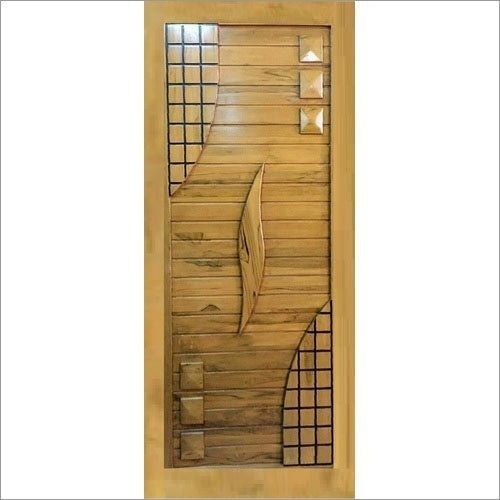 High Strength Lite Brown Designer Wood Door High Quality Material Application: Kitchen