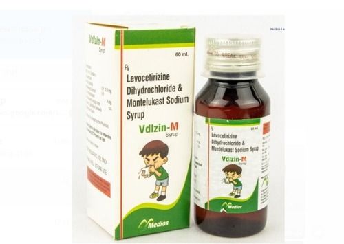 Vdlzin M, Levocetirizine Dihydrochloride & Montelukast Sodium Syrup, 60Ml General Medicines