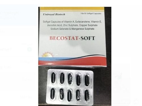 Becostat Soft Softgel Capsules Of Vitamin A, Vitamin E, Zinc Sulphate Shelf Life: 1 Years