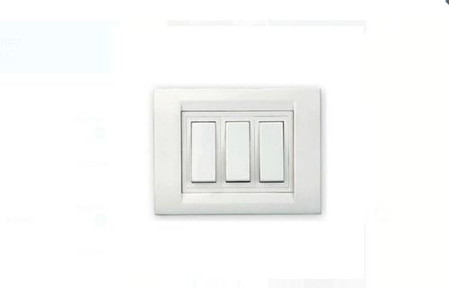 White Electrical Switches And Rectangle Shape, Poly Carbonate Material For Home Use  Max. Voltage: 12 Volt (V)