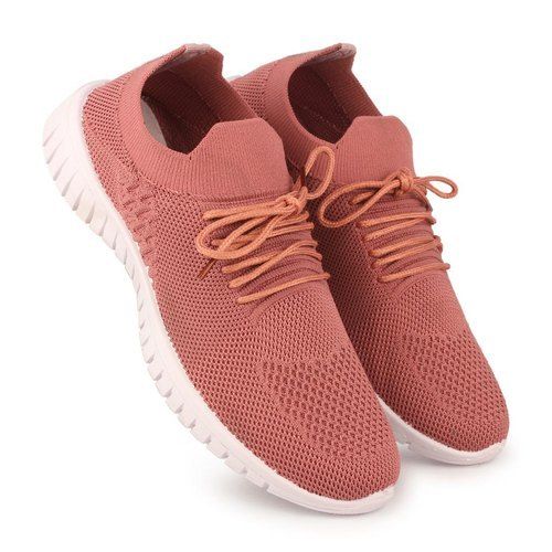 Women'S Casual Wear Anti Slip Comfortable To Wear Light Pink Sports Shoe Insole Material: Rubber