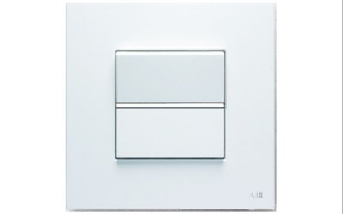 व्हाइट 10A एबीबी जेनेट मॉड्यूलर स्विच 1M 1 वे और 15 एम्प्स मैक्स करंट के साथ