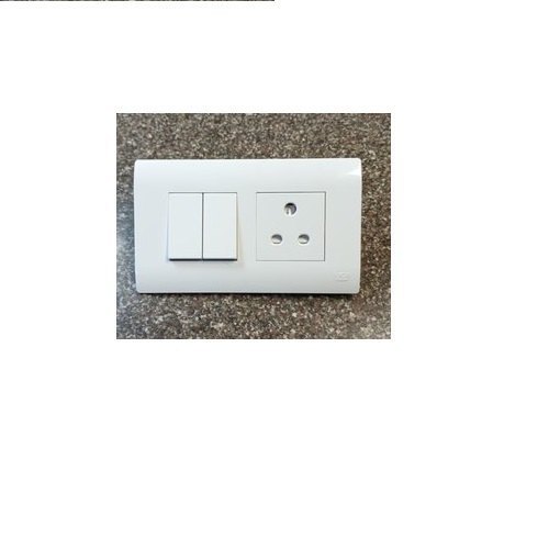 White 6A Abb Classiq Plus Modular Switches 1M With 1 Way And 15 Amps Max. Current