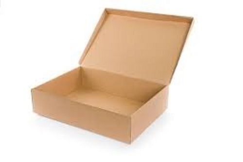 Glossy Lamination Brown Colour Plain Paper Packaging Box For Use Medicine Packaging