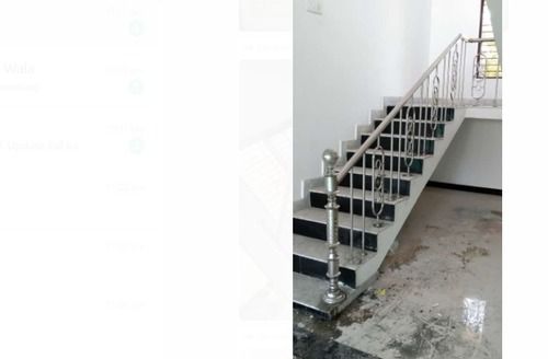 Easily Assembled Classic Silver Stainless Steel Staircase Railing And Powder Coated, Rust Proof For Hotel Use Length 3 Foot