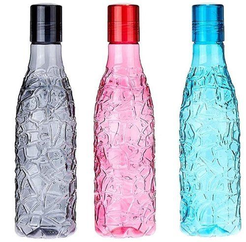 Leak Proof Reusable And Unbreakable Air Tight Lid Multicolor Plastic Water Bottle 