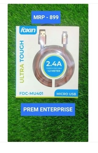 Long Life Foxin Micro Usb Fdc-Mu401 Leather Like Cable For Phone Charger