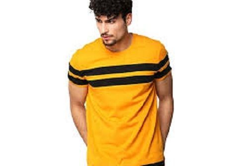 Mens 100% Cotton Light Weight Half Sleeves Regular Fit Stripped T-Shirts Age Group: 19-25