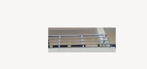 Powder Coated And Rust Proof Silver Stainless Steel Railing