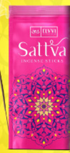 Pink Pure Fresh Elvvi Sattva Incense Sticks With Zipper Pouch For Home, Hotel, Office 