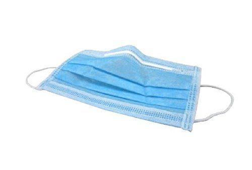 Soft Comfortable and Skin Friendly 3 Layers Blue Surgical Mask with Metal Nose Wire