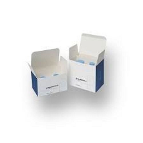 White And Blue Color Paper Box For Medicine Packaging Uses