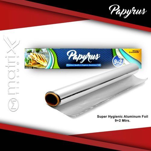 100% Bacteria Free And Taste Intact Aluminum Foil Roll, 9mtr Pack And 2 Meter Free