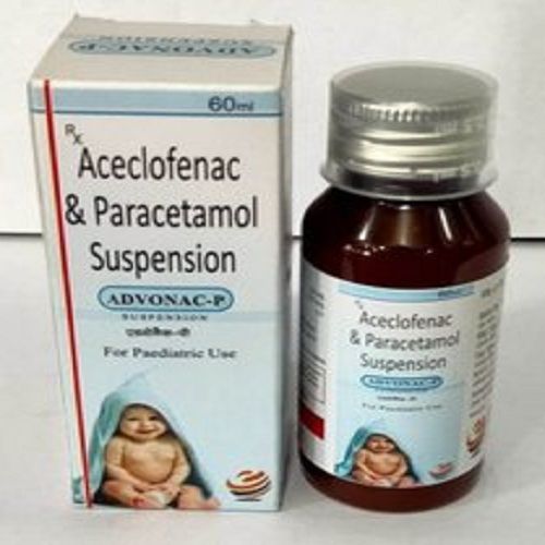 Aceclofenac And Paracetamol Suspension Syrup (Pack Size 60 Ml)