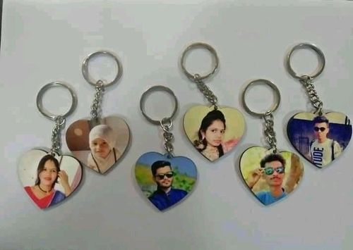 Oval Keychain Printed Keychain Photo Keychain Customized keychain photos  printing with key chain Beautiful Heart Shape Design Keychain