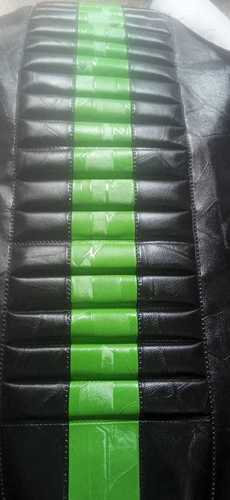 Long Lasting Green And Black Plain Rexine Bike Seat Cover Thickness 1mm