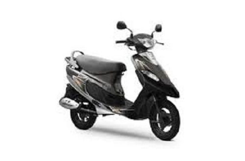 All-Metal Black Tvs Pep Plus Two Wheeler Scooter With Advanced Technology