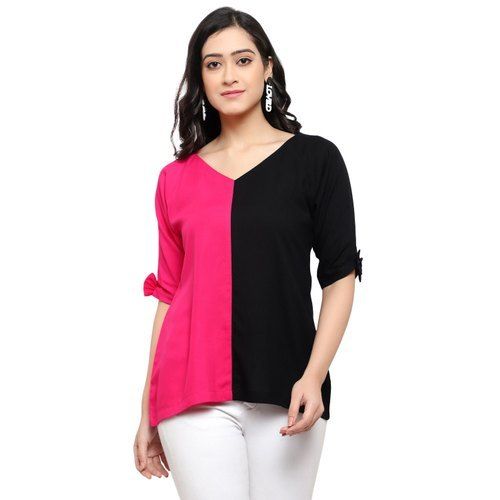 Striped White Casual Wear Cotton Tops For Ladies at Best Price in Delhi