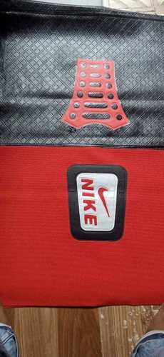 Red And Black Rectangular Bike Seat Cover Thickness 2Mm, Material Rexine Vehicle Type: 2 Wheeler