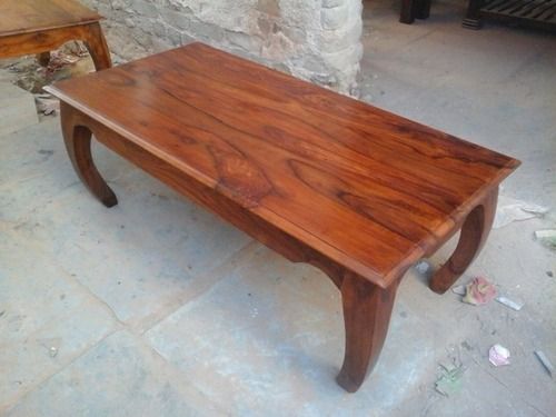 Handmade Termite Proof Polished Rectangle Brown Fancy Solid Sheesham Wooden Table