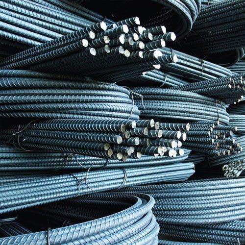 Tmt Steel Bars Used In Construction Sites(Making Road And Building)