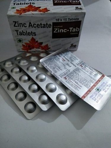 Zinc Acetate Tablet, 10x15 Blister Pack
