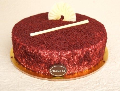 Fresh Red Velvet Cake In Reddish Shade Yummy And Creamy 