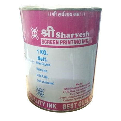 Long Durable Shree Sharvesh Screen Printing Ink Used As The Solvent Size: Medium