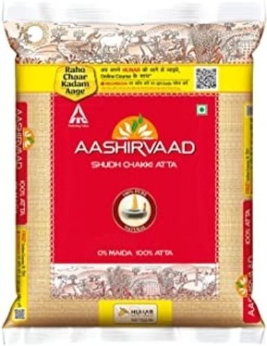 5 Kg 100% Natural Aashirvaad Fresh Pure Wheat Flour For Human Food Carbohydrate: 58 Grams (G)