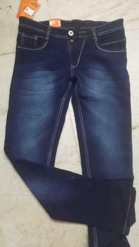 Regular Wear Blue Color Mens Denim Jeans, All Size Available