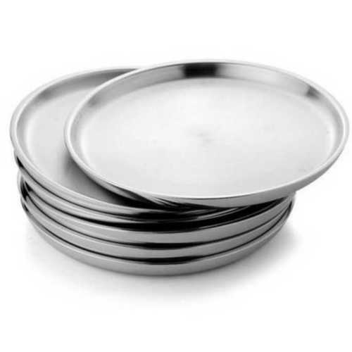 Suline Rainbow Stainless Steel Kitchen Plates, Round Shape Dinner Plate