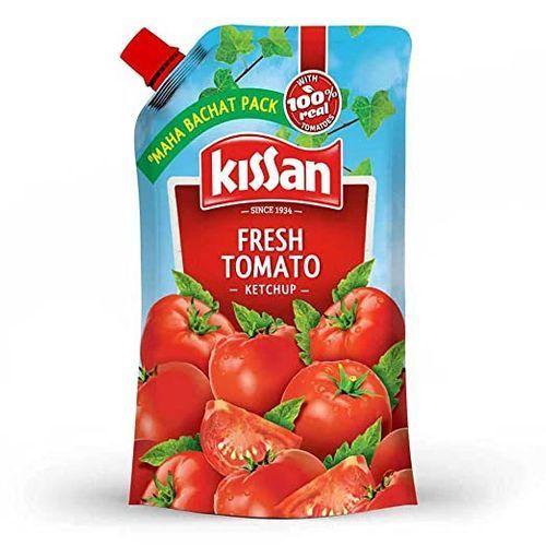 Sweet And Tangy Flavor Fresh Tomato Kissan Ketchup