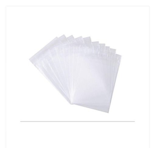  Transparent Poly Bags, Loop Handle, Thickness 0.2mm For Multi Purpose Use