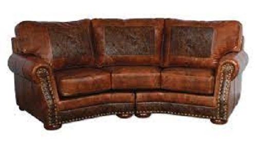 Comfortable Termite Resistance Stylish Beautiful Design Three Seater Brown Leather Sofa 