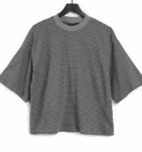 Cool, Comfortable And Modern Look Round Neck Grey Color T-Shirts For Girls Casual Wear Age Group: 18+