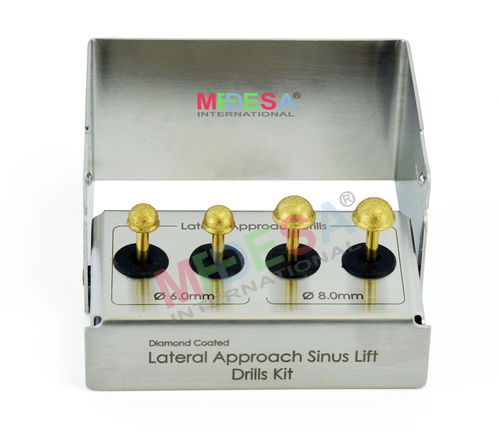 Golden Dental Implant Lateral Approach Sinus Lift/ Elevation Drills/Burs Kit