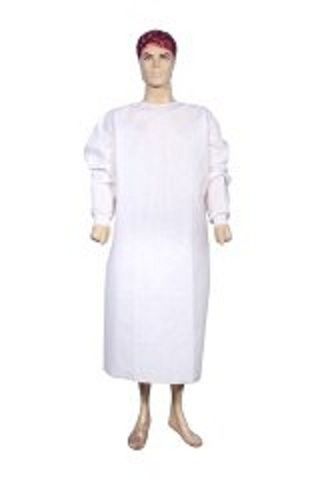 Disposable White Laminate Surgical Gown