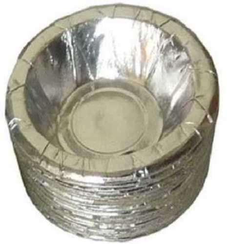 Eco Friendly Disposable And Light Weight Silver Coated Round Paper Bowls
