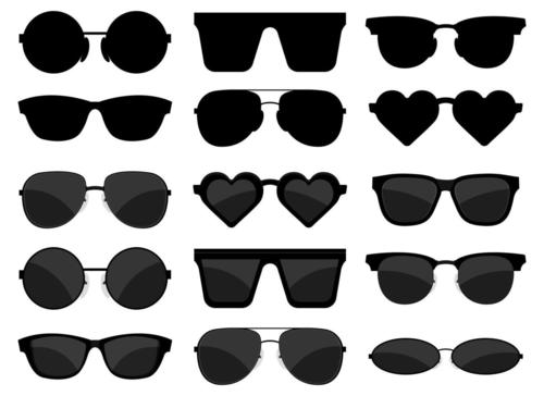 Plain hotsell black sunglasses