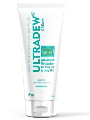 Pack Of 100 Grams Moisturizing Cream Ultradew White Soft Paraffine 