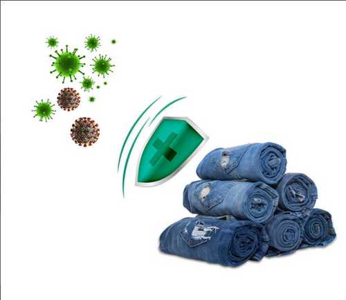 Blue Party Wear Denim Fabric Usage For Garments Making Like: Kurti, Pant, Etc.