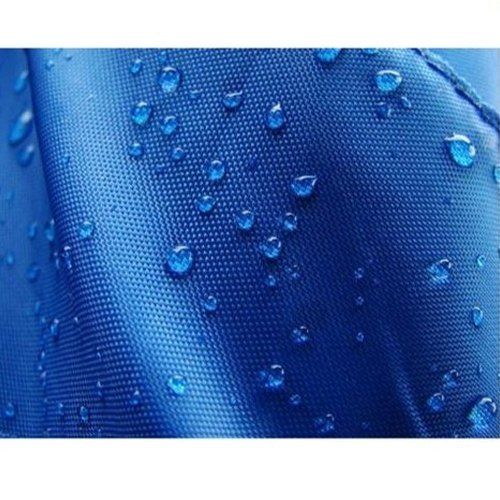  प्लेन ब्लू और हवा पार होने योग्य पॉलीस्टर फ़ैब्रिक रेनकोट, जैकेट, सूट और अन्य कपड़ों के सामान के लिए आदर्श उपयोग