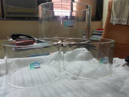 Plain Unbreakable White Transparent Borosilicate Glass Tube For Use Hotel